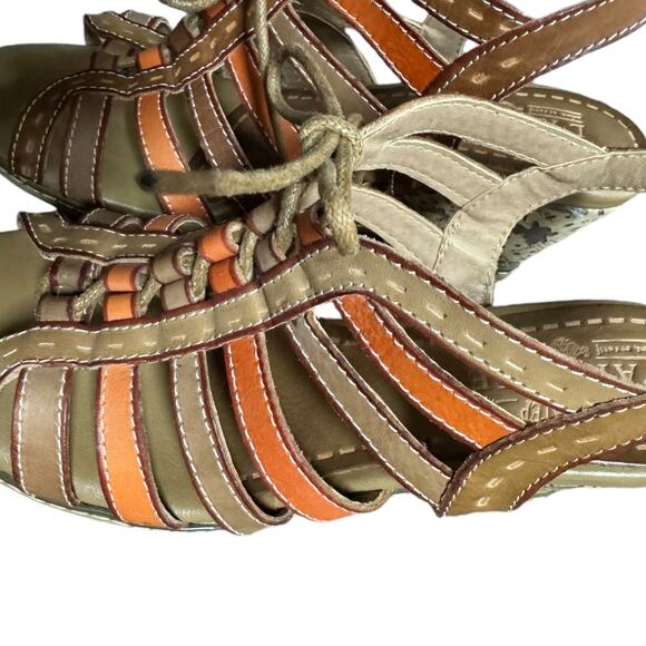 L'ARTISTE Quinne Strappy Slingback  Wedge Sandals Tan Size 39 /US 8 - Picture 7 of 12